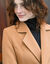 Manteau caban boutonné uni (caramel)