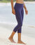 Legging 3/4 en coton issu de l'agriculture biologique (marine)
