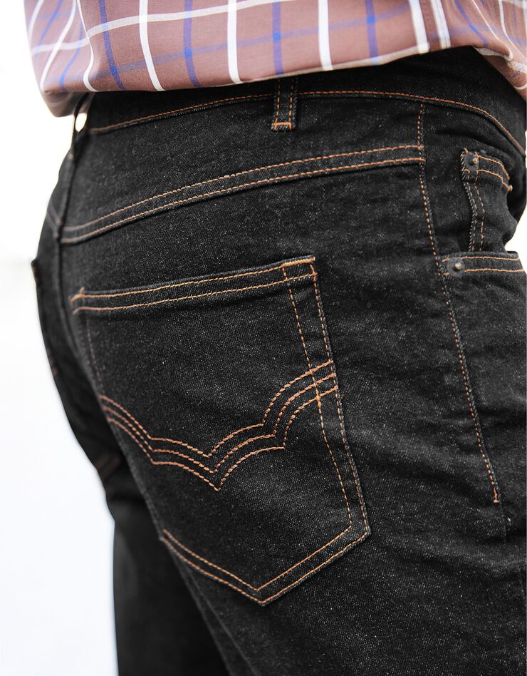 Jean coupe 5 poches extensible coton - entrej. 72 cm (black) Jean coupe 5 poches extensible coton - entrej. 72 cm (black)
