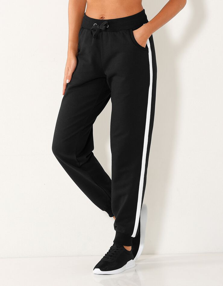Pantalon blousant bicolore (noir / blanc) Pantalon blousant bicolore (noir / blanc)