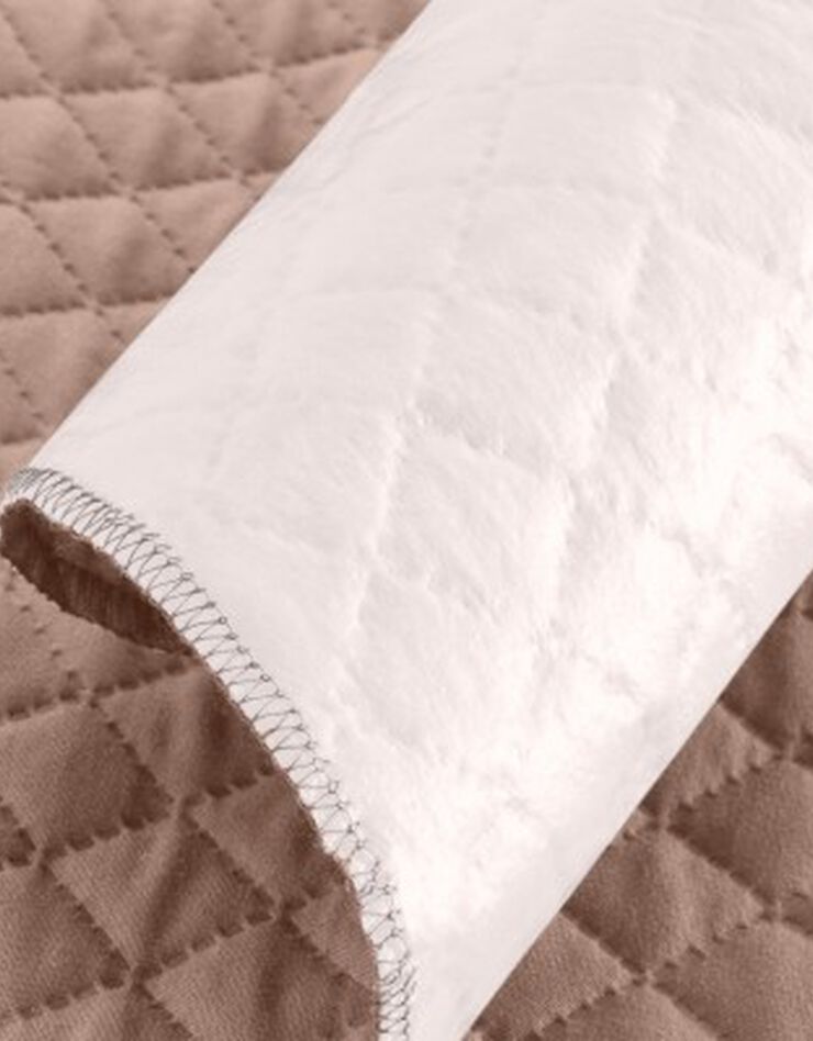 Protège-salon imperméable microfibre matelassé (taupe) Protège-salon imperméable microfibre matelassé (taupe)