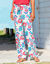 Pantalon large fluide, imprimé (écru)
