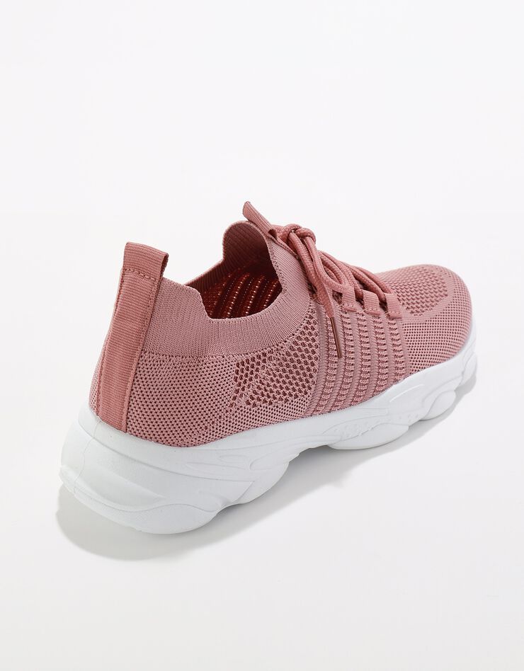 Baskets de sport légères à enfiler, textile mesh (rose)