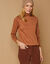 Sous-pull col roulé coton stretch uni (noisette)