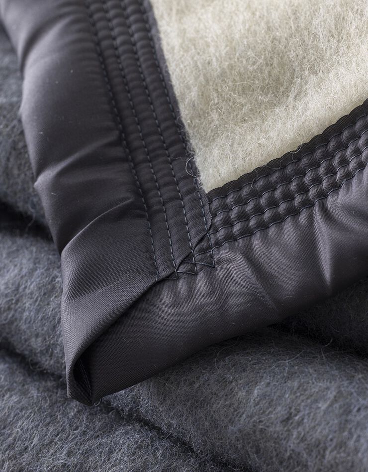 Couverture bicolore laine 600g/m2 (gris foncé)