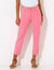 Pantacourt droit sculptant, renfort gainant (rose)