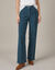 Pantalon large velours (bleu fonc&eacute;)