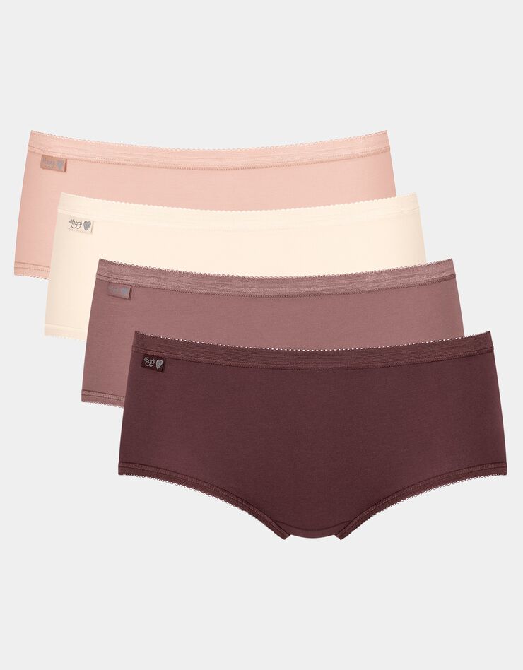 Slip maxi Basic+ gamme rose - 3+1 GRATUIT (1) (rose) Slip maxi Basic+ gamme rose - 3+1 GRATUIT (1) (rose)