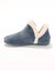 Chaussons bottillons en velours - intérieur fourré toucher peluche  (bleu)