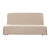 Housse clic-clac standard coton bachette uni (sable)