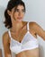 Soutien-gorge Coeur Crois&eacute; Classique - sans armatures (blanc)