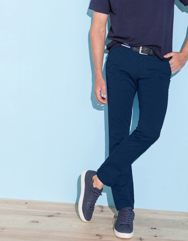 Pantalon chino toile sergé (marine)