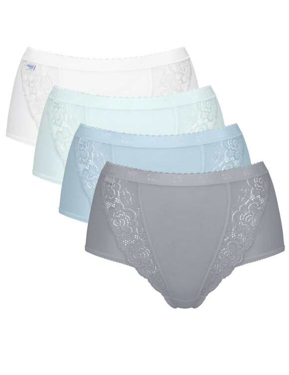 Culotte maxi Chic, lot de 3 achet&eacute;es + 1 GRATUITE (1) (bleu)