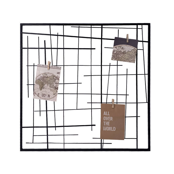 Cadre pêle-mêle en métal filaire (noir)