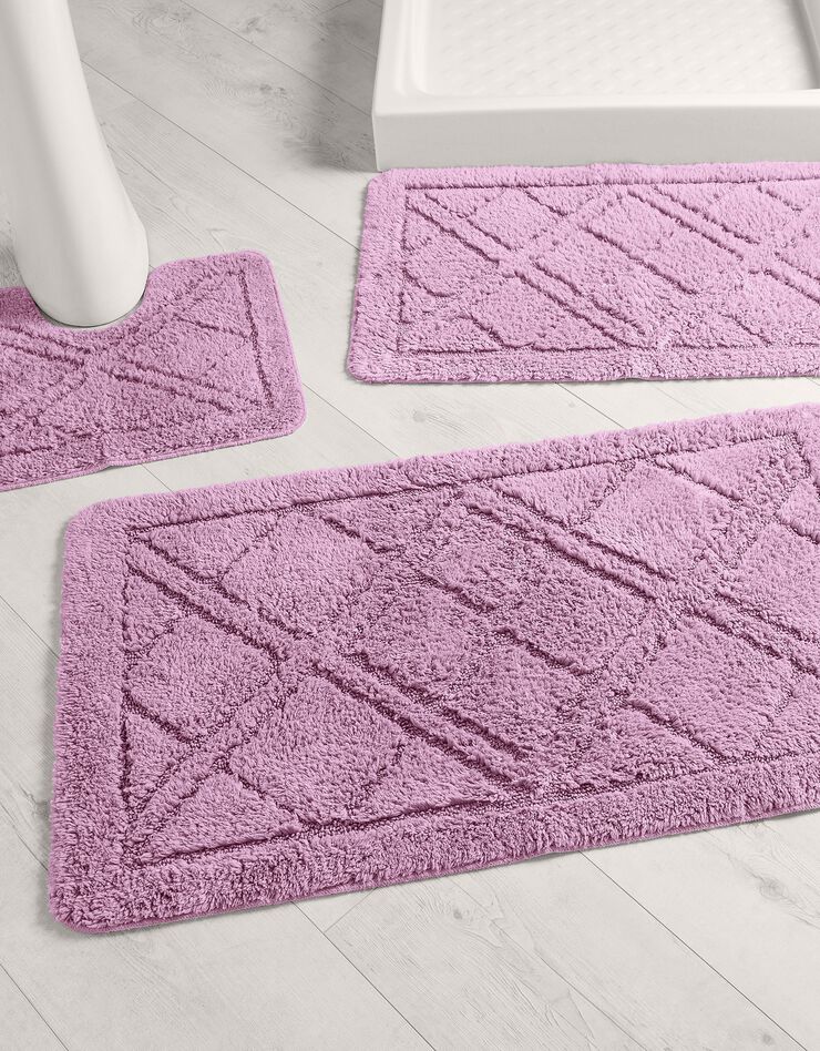 Tapis de bain losanges (parme) Tapis de bain losanges (parme)