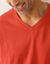 Tee-shirt col V manches courtes - lot de 3 (corail + vert sauge + kaki)