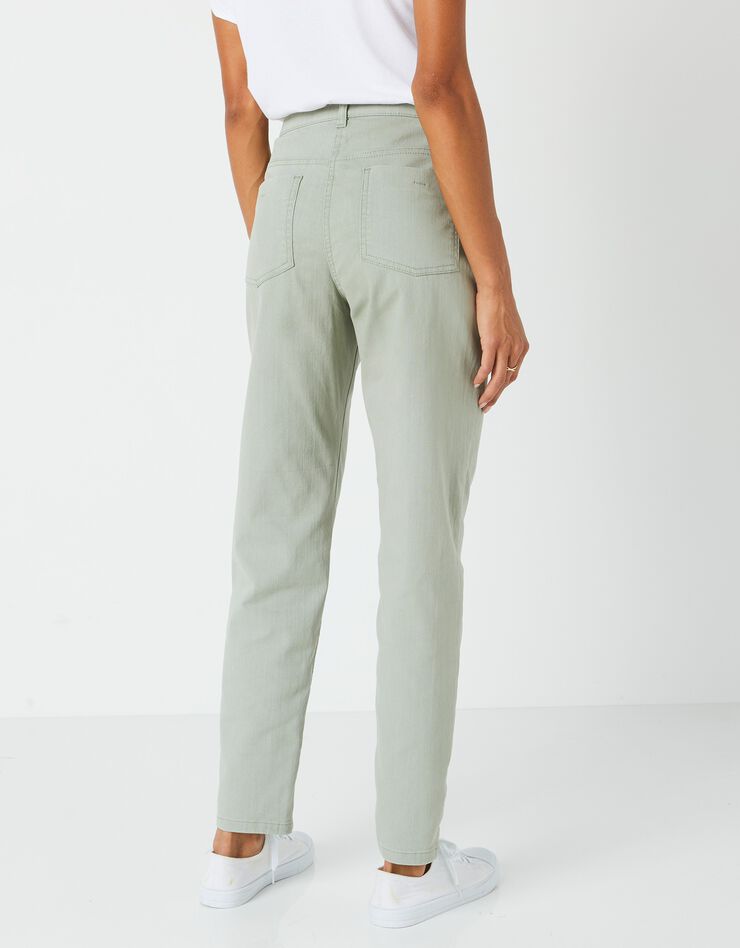 Jean stretch coupe mom couleur, spécial petites (kaki clair) Jean stretch coupe mom couleur, spécial petites (kaki clair)