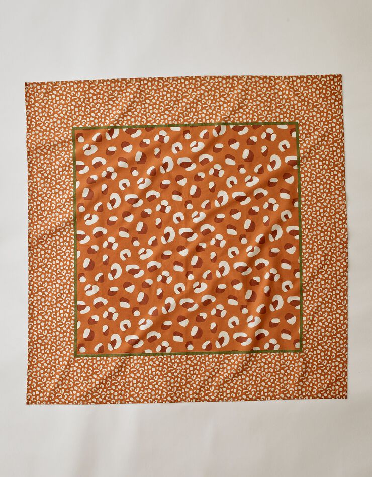 Foulard carré imprimé Savana - caramel (caramel) Foulard carré imprimé Savana - caramel (caramel)
