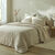 Linge de lit Lou imprimé carreaux - en coton (beige)