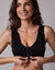 Soutien-gorge ouverture devant sans armatures - lot de 2 (noir)