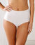 Culotte forme maxi en coton extensible uni – Lot de 10  (blanc / noir)