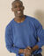 Pull uni col rond (bleu)