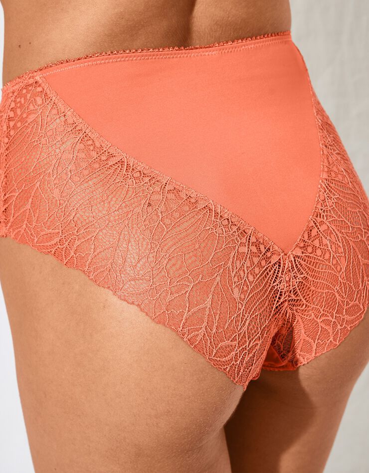 Culotte haute microfibre et dentelle stretch Mogo - Lot de 2 (paprika) Culotte haute microfibre et dentelle stretch Mogo - Lot de 2 (paprika)