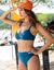 Soutien-gorge de bain forme triangle Solaro - sans armatures (bleu canard)