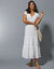 Robe longue dentelle macramé (blanc cassé)