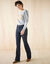 Jean bootcut, poches plaquées (brut)