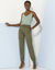 Caraco uni, viscose  (vert tilleul)
