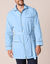 Veste de pyjama popeline boutonnée (ciel)