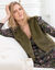 Veste sans manches en fausse fourrure  (vert olive)