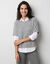 Pull poncho manches coude (gris chin&eacute;)