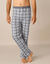 Pantalon pyjama bas droits - lot de 2 (carreaux bleu / carreaux gris)