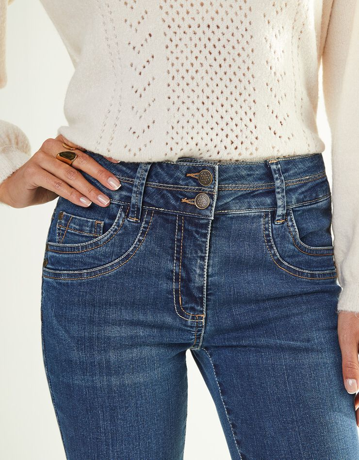 Jean délavé coupe bootcut stretch (stone) Jean délavé coupe bootcut stretch (stone)