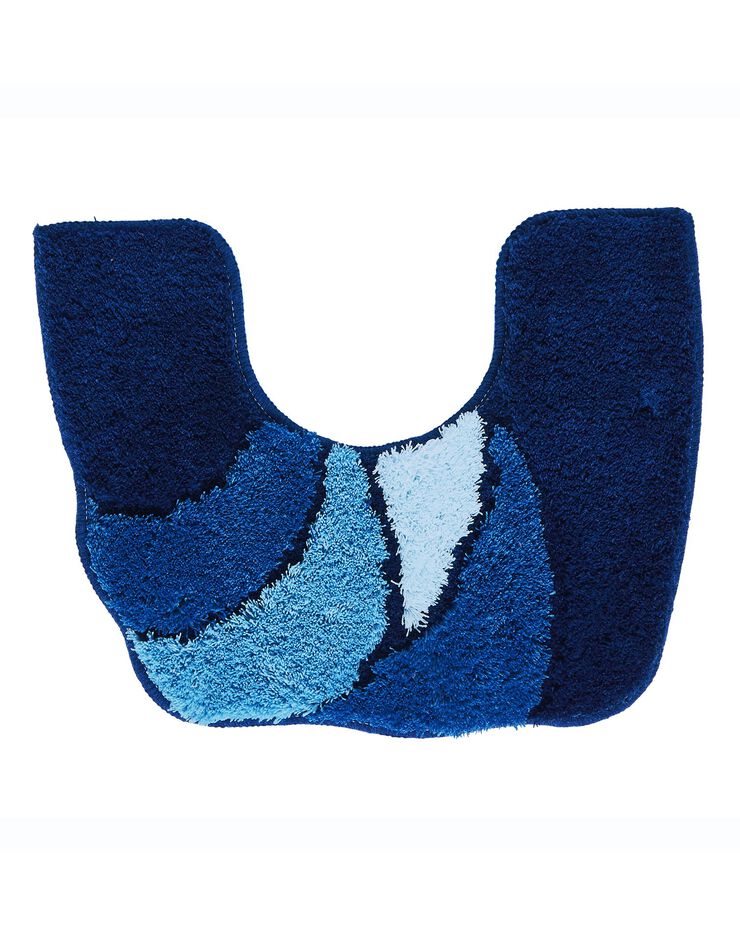 Tapis de bain pétales (bleu)