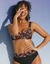 Haut de maillot de bain avec armatures Tarafa - forme balconnet (noir / paprika)