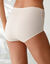 Culotte forme maxi taille haute microfibre et ceinture dentelle  - lot de 3  (neutre)