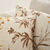 Housse de coussin imprim&eacute; feuillage - lot de 2 (&eacute;cru)