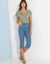 Corsaire fuselé, denim stretch  (bleached)