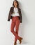 Pantalon sculptant, ceinture ventre plat (terracotta)