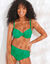 Soutien-gorge de bain drapé uni Solaro, avec armatures (vert)