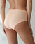 Culotte coton stretch forme maxi ceinture confort "sans &eacute;lastiques" - lot de 2 (nude + p&ecirc;che)