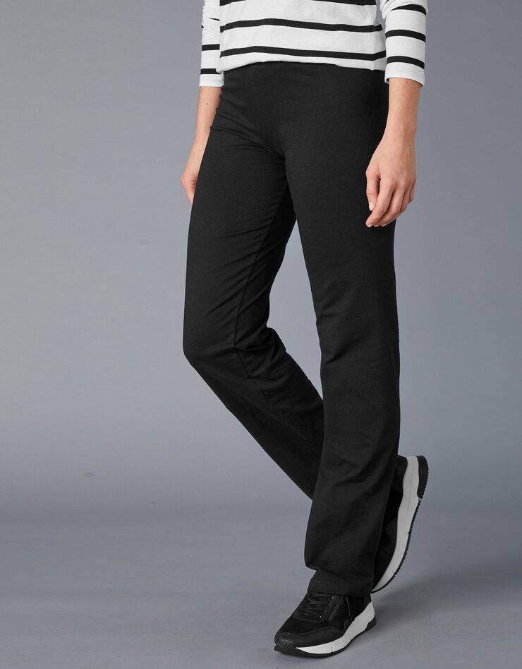 Pantalon droit en coton bio, éco-responsable (noir) Pantalon droit en coton bio, éco-responsable (noir)