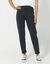 Pantalon jogging, molleton gratté (marine)