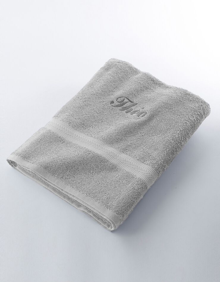 Serviette éponge personnalisable confort moelleux (gris) Serviette éponge personnalisable confort moelleux (gris)