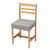 Housse chaise unie extensible - housse intégrale ou assise seule (gris perle)