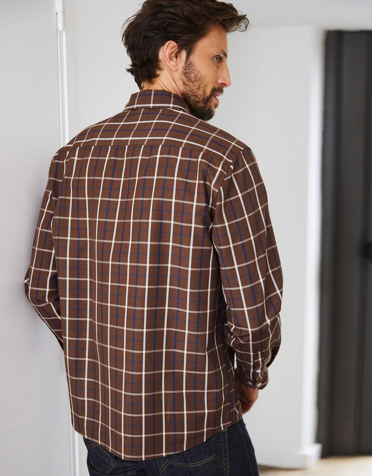 Chemise manches longues à carreaux (cuivre) Chemise manches longues à carreaux (cuivre)