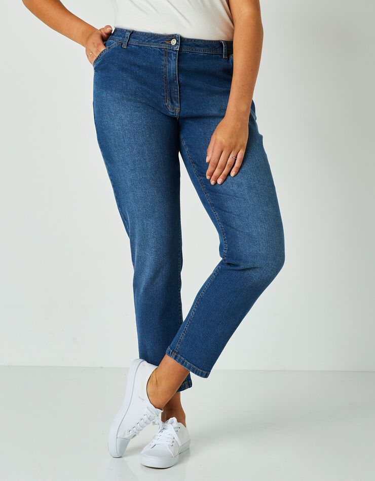 Pantalon mom, denim stretch (stone) Pantalon mom, denim stretch (stone)